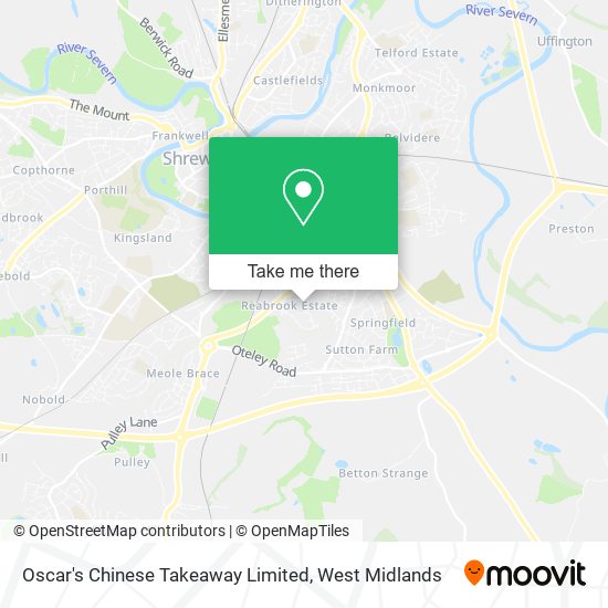 Oscar's Chinese Takeaway Limited map