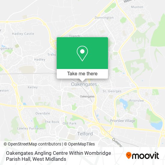 Oakengates Angling Centre Within Wombridge Parish Hall map