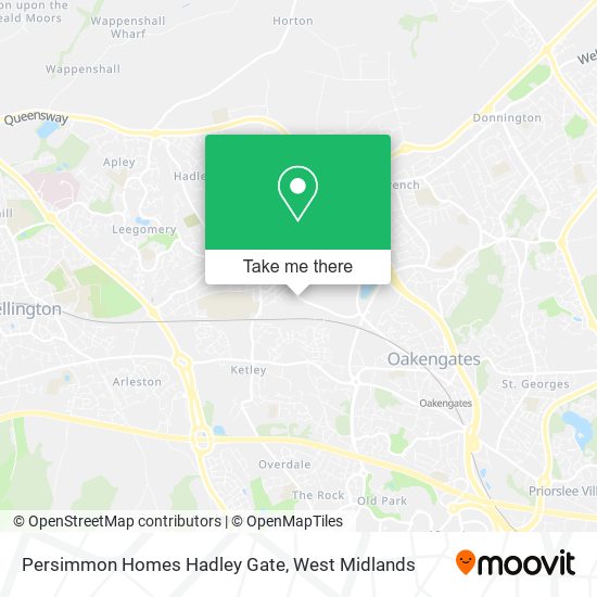 Persimmon Homes Hadley Gate map