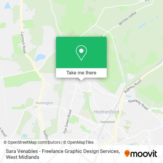 Sara Venables - Freelance Graphic Design Services map