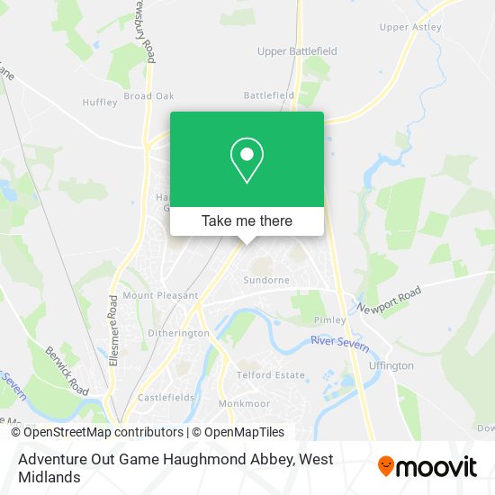 Adventure Out Game Haughmond Abbey map