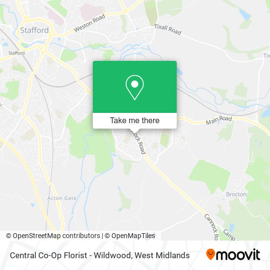 Central Co-Op Florist - Wildwood map