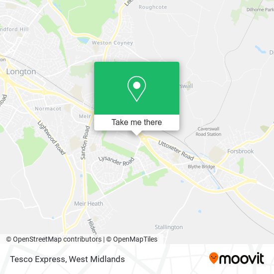 Tesco Express map