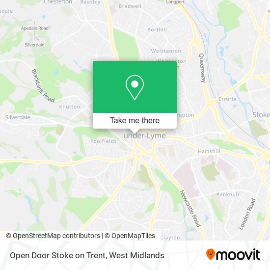 Open Door Stoke on Trent map