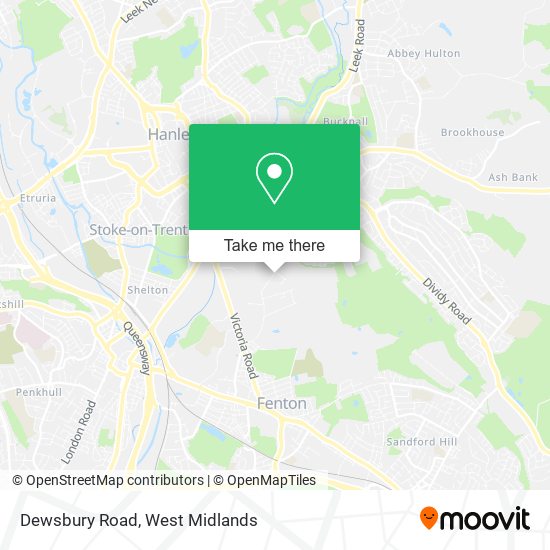 Dewsbury Road map