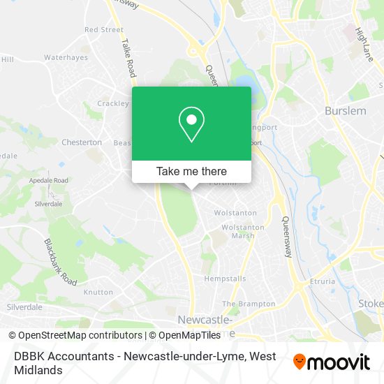 DBBK Accountants - Newcastle-under-Lyme map