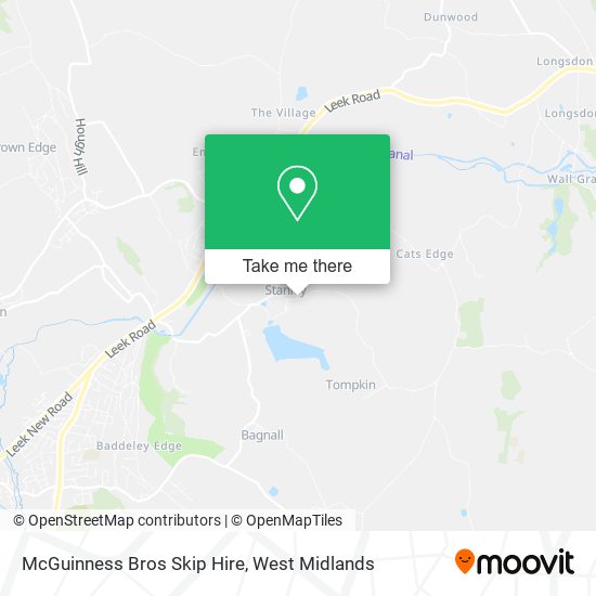 McGuinness Bros Skip Hire map
