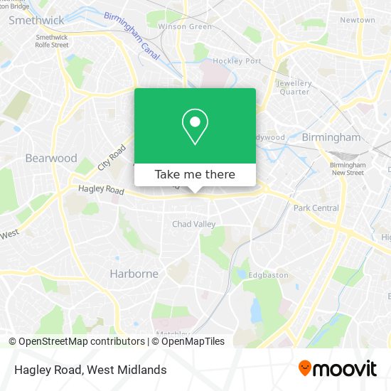 Hagley Road map