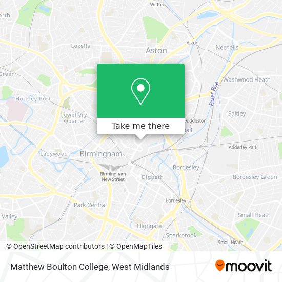 Matthew Boulton College map