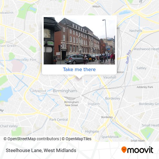 Steelhouse Lane map