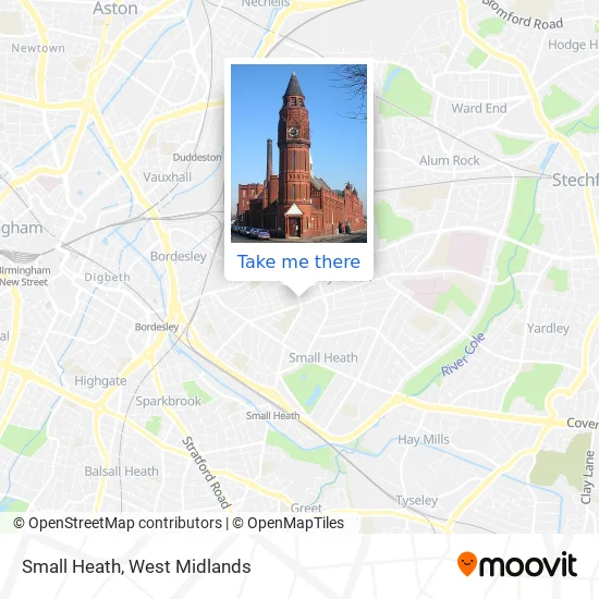 Small Heath map