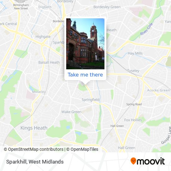 Sparkhill map