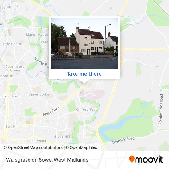 Walsgrave on Sowe map