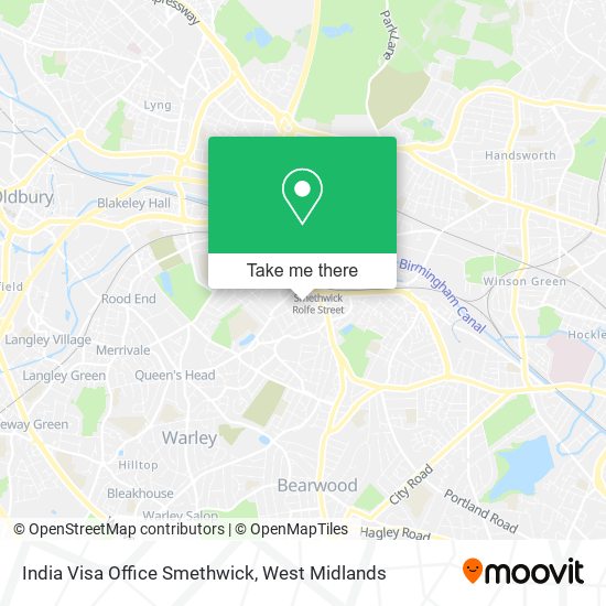 India Visa Office Smethwick map
