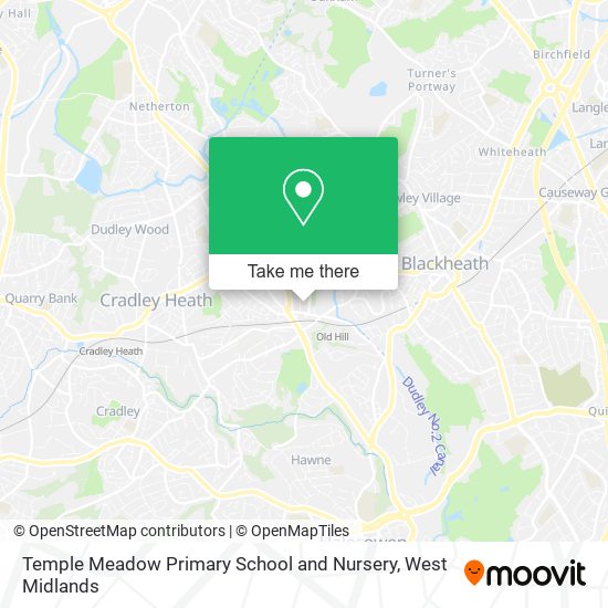 Temple Meadow Primary School and Nursery map