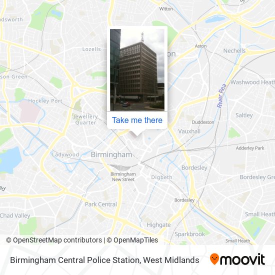 Birmingham Central Police Station map