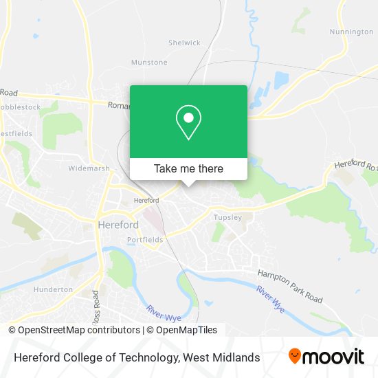 Hereford College of Technology map