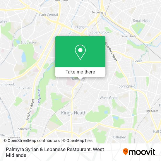 Palmyra Syrian & Lebanese Restaurant map