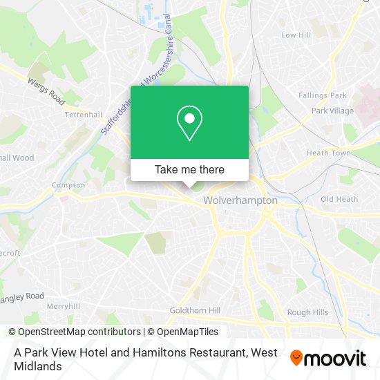 A Park View Hotel and Hamiltons Restaurant map