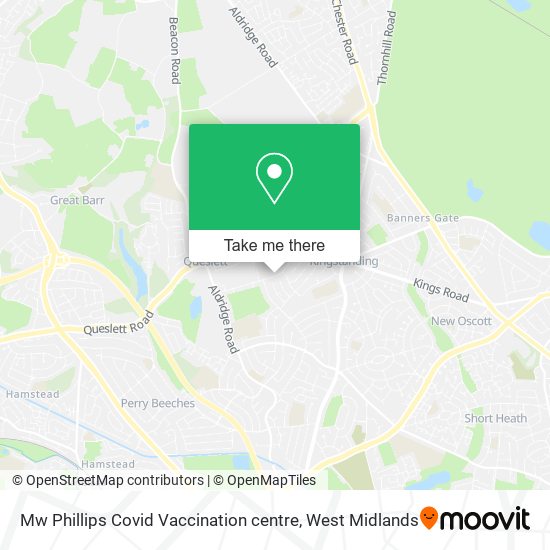 Mw Phillips Covid Vaccination centre map