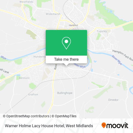 Warner Holme Lacy House Hotel map