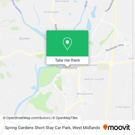 Spring Gardens Short Stay Car Park map