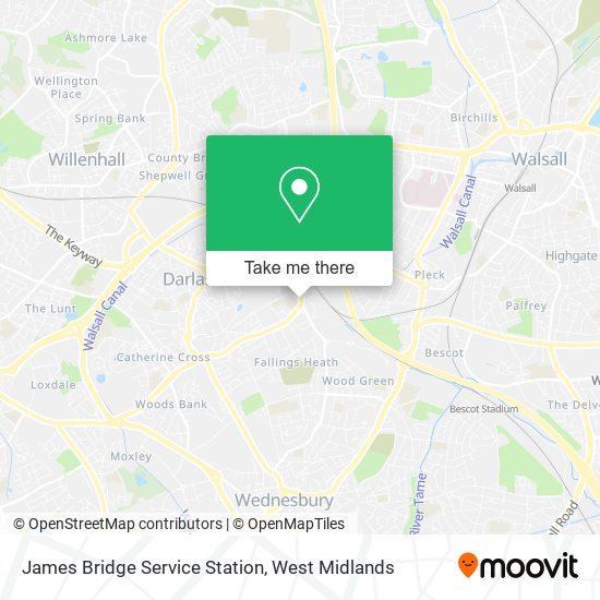 James Bridge Service Station map