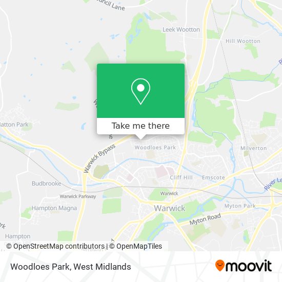 Woodloes Park map