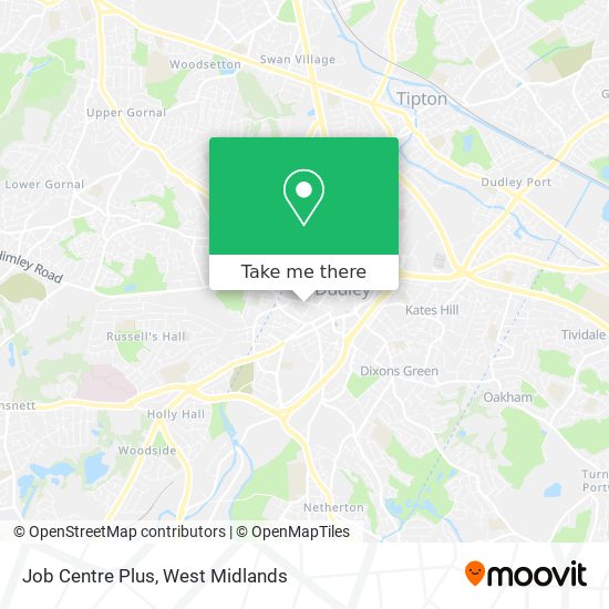 Job Centre Plus map