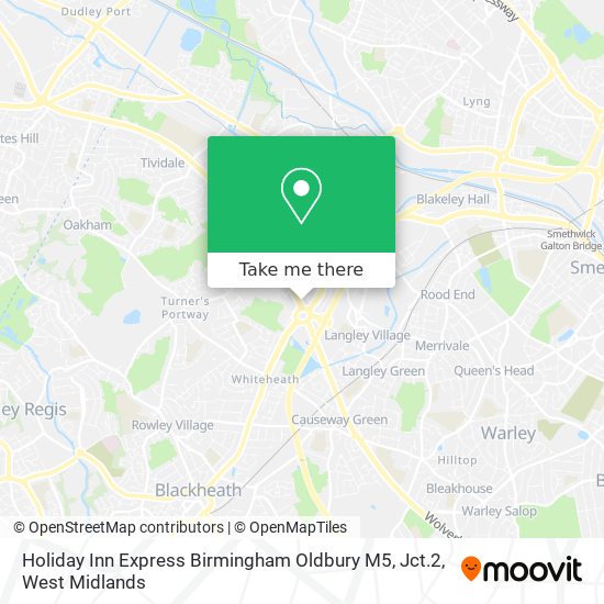 Holiday Inn Express Birmingham Oldbury M5, Jct.2 map