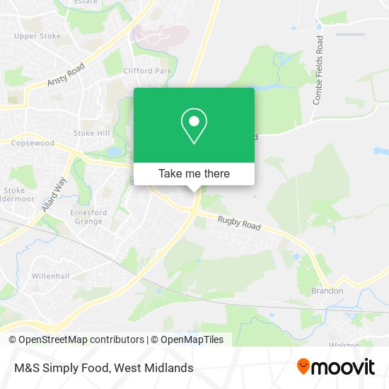 M&S Simply Food map