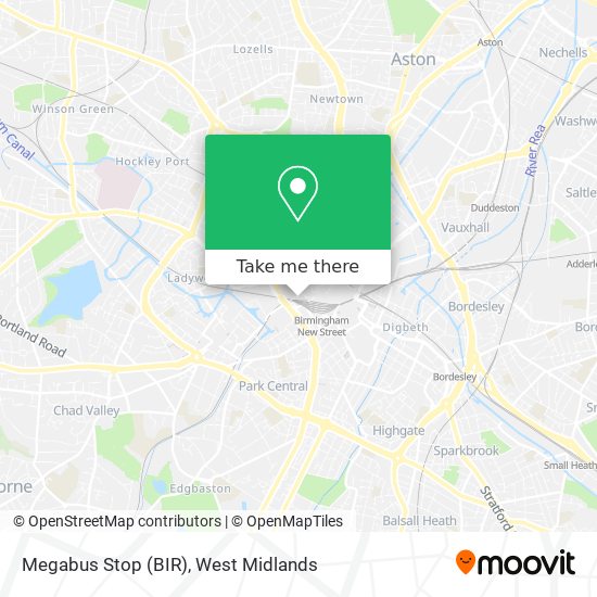 Megabus Stop (BIR) map