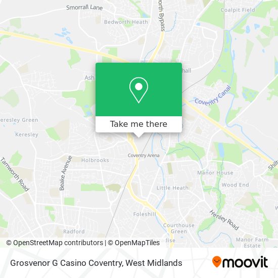 Grosvenor G Casino Coventry map