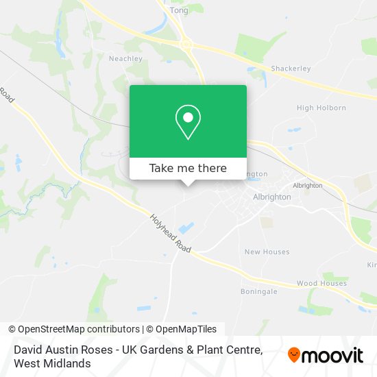 David Austin Roses - UK Gardens & Plant Centre map