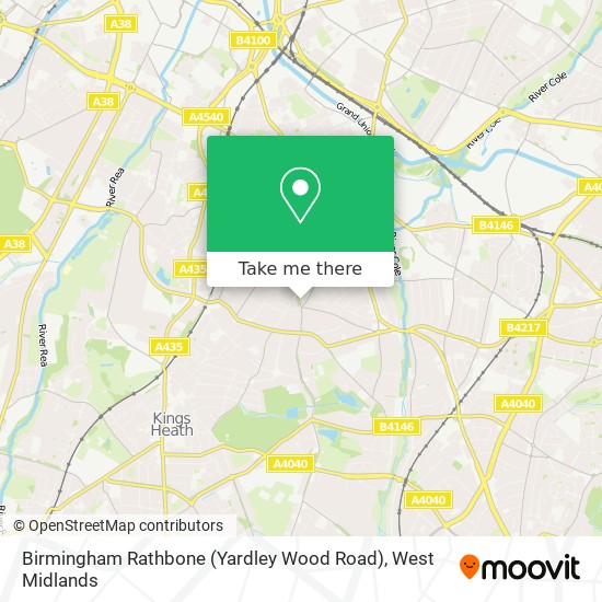 Birmingham Rathbone (Yardley Wood Road) map