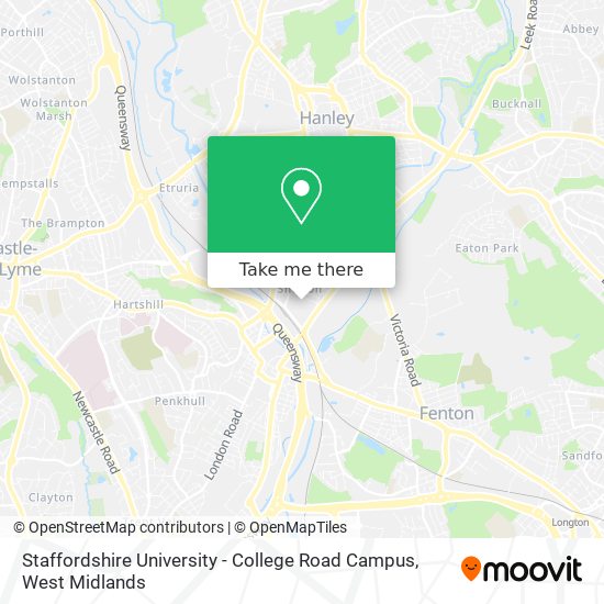 Staffordshire University - College Road Campus map