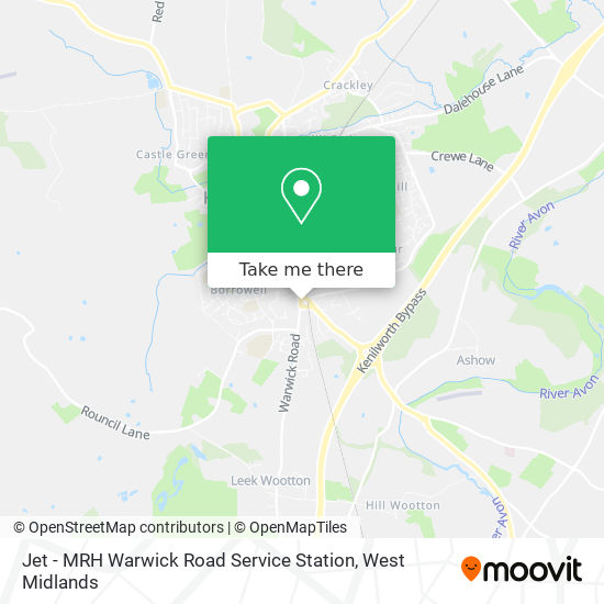 Jet - MRH Warwick Road Service Station map