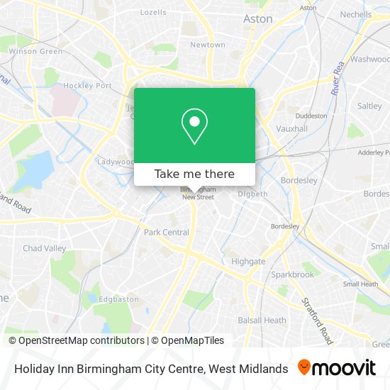 Holiday Inn Birmingham City Centre map