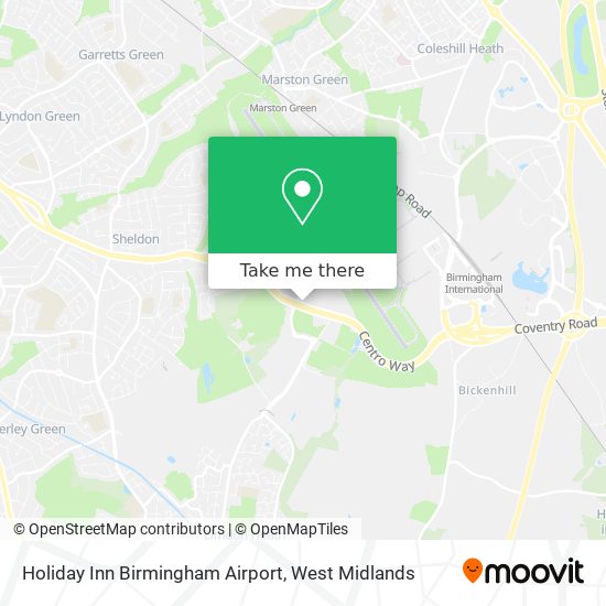Holiday Inn Birmingham Airport map