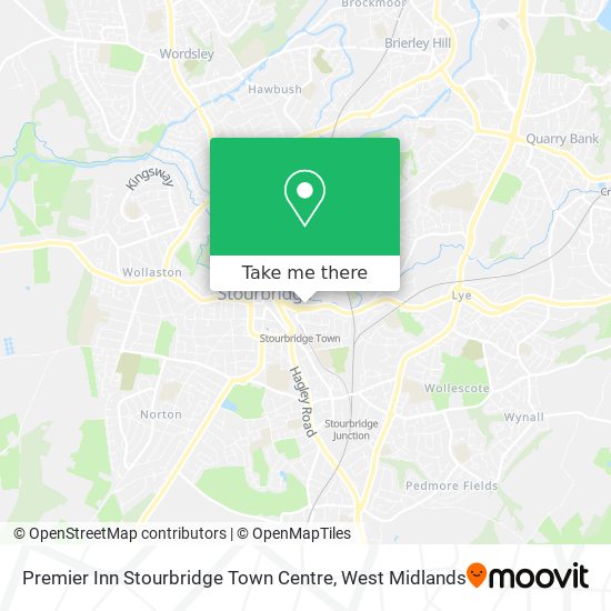 Premier Inn Stourbridge Town Centre map