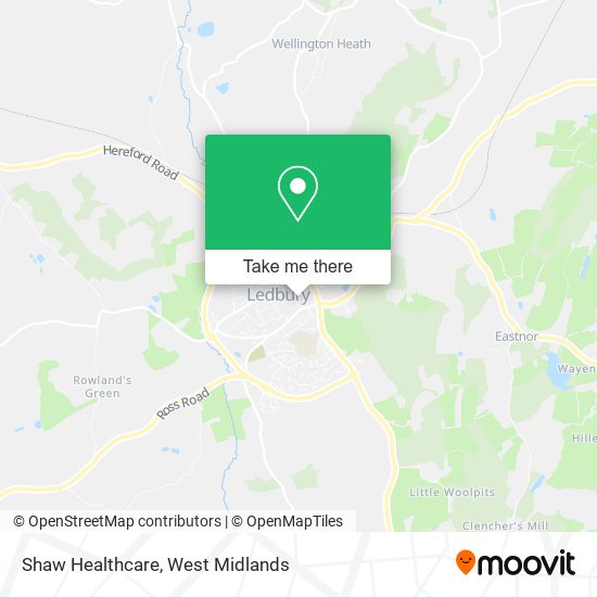 Shaw Healthcare map