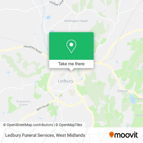 Ledbury Funeral Services map