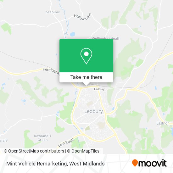 Mint Vehicle Remarketing map