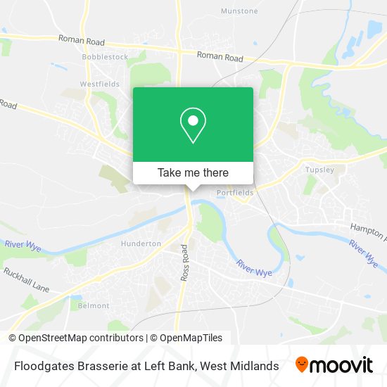 Floodgates Brasserie at Left Bank map