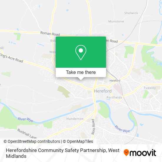 Herefordshire Community Safety Partnership map
