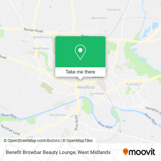 Benefit Browbar Beauty Lounge map
