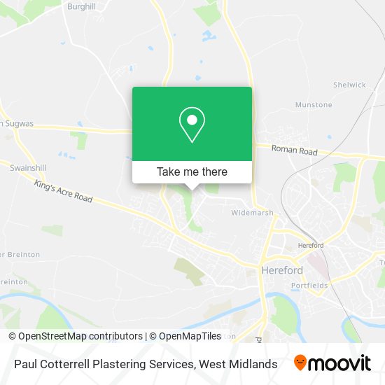Paul Cotterrell Plastering Services map
