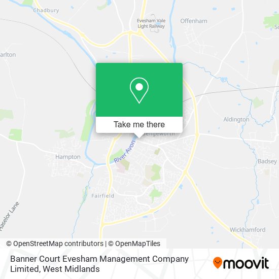 Banner Court Evesham Management Company Limited map