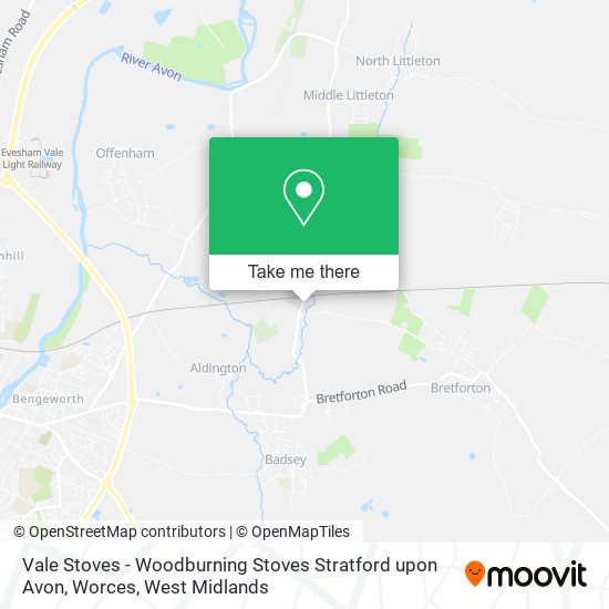 Vale Stoves - Woodburning Stoves Stratford upon Avon, Worces map