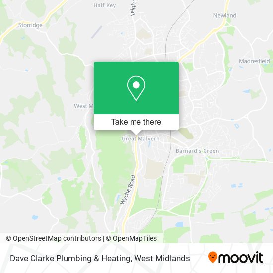 Dave Clarke Plumbing & Heating map